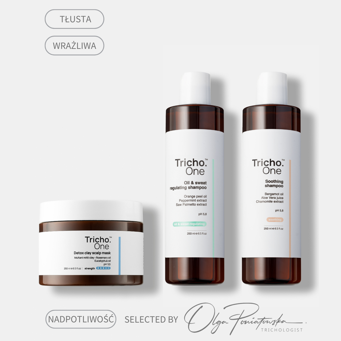 Zestaw na nadpotliwość - skóry głowy wrażliwa/zaczerwieniona