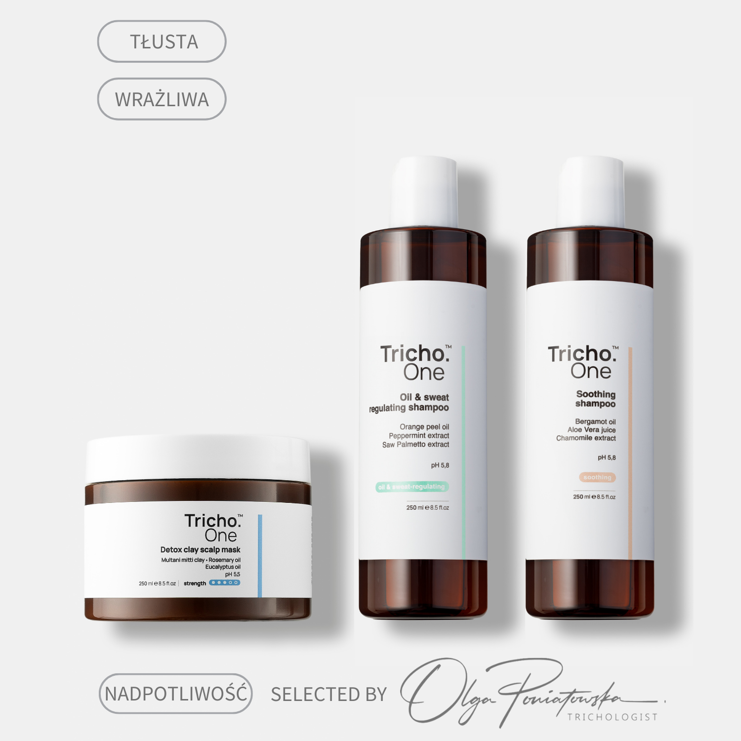 Zestaw na nadpotliwość - skóry głowy wrażliwa/zaczerwieniona