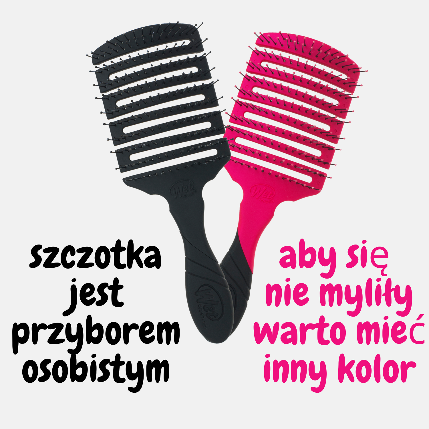 Szczotka do włosów Wet Brush Paddle Professional Czarna