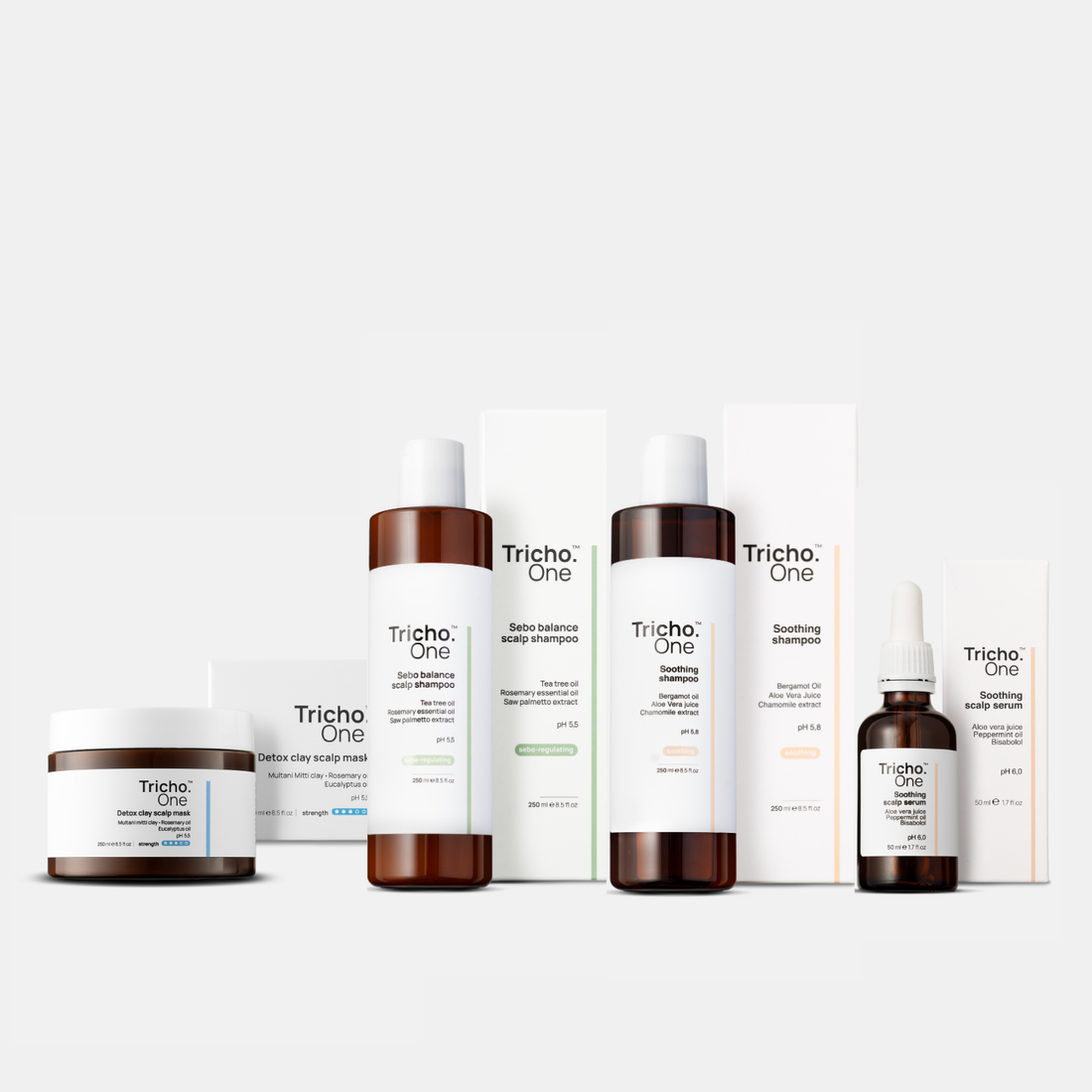 Zestaw na swędzącą skórę głowy dla skóry tłustej