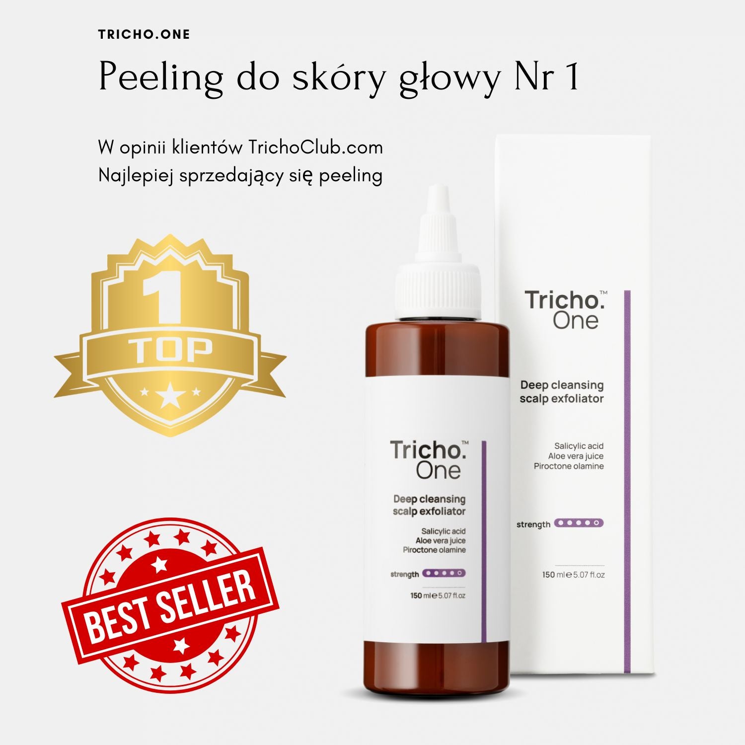 Oczyszczający peeling do skóry głowy Tricho.One