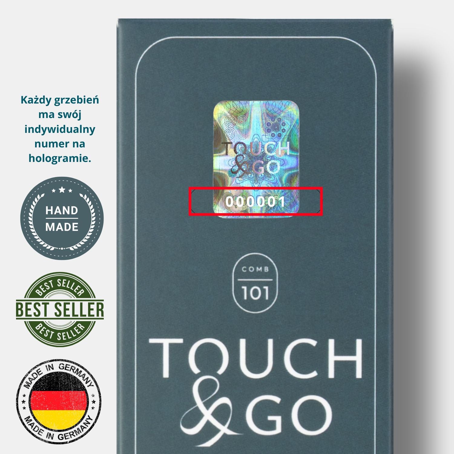 Grzebień Touch&Go 101 do włosów cienkich i delikatnych