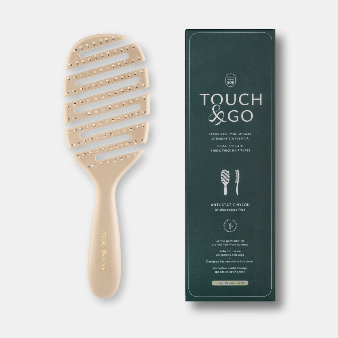 Szczotka do włosów Touch&Go 808 - beżowa