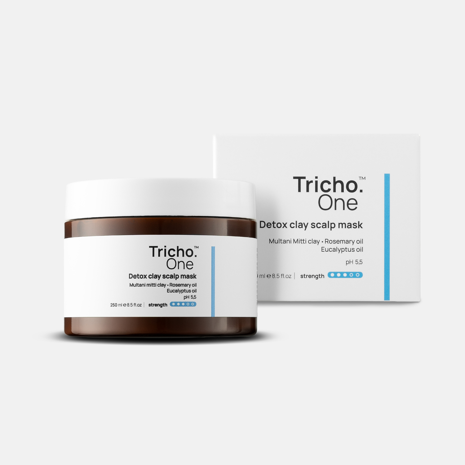 Glinka peelingująca do skóry głowy Tricho.One