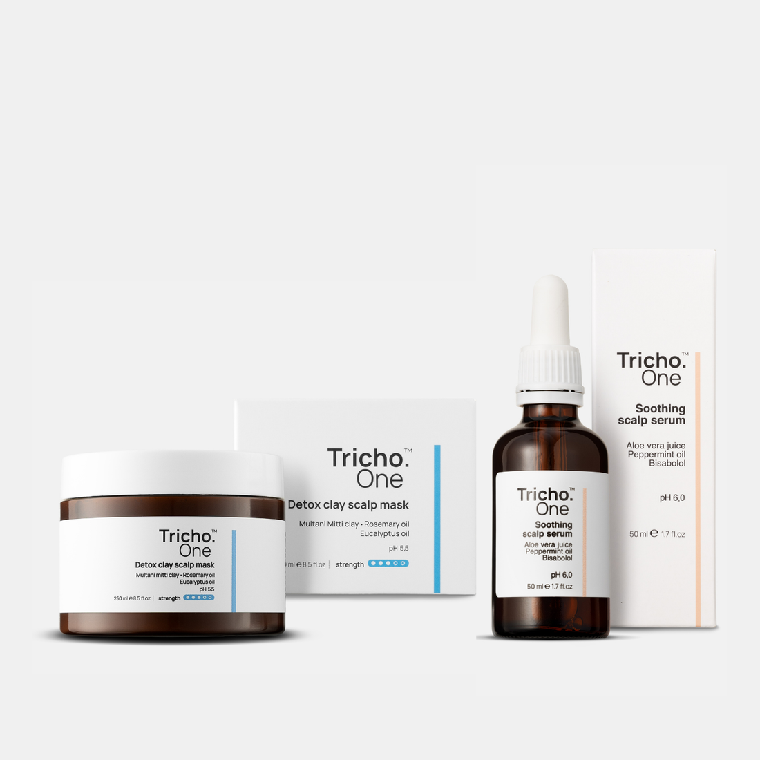 Zestaw peelingujący CALM dla skóry głowy tłustej i wrażliwej