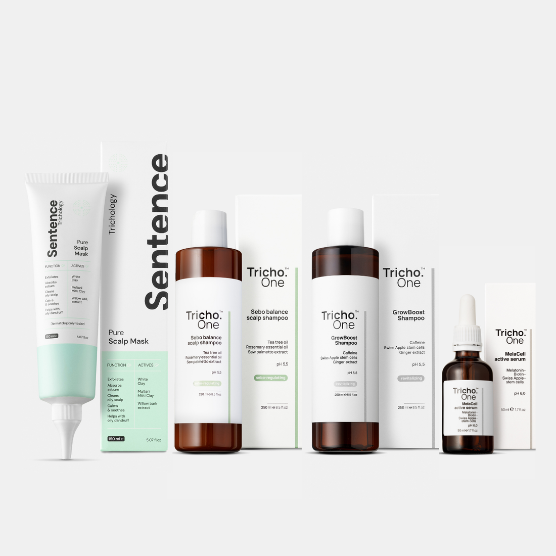 Zestaw na łysienie androgenowe kobiet i mężczyzn - skóra tłusta