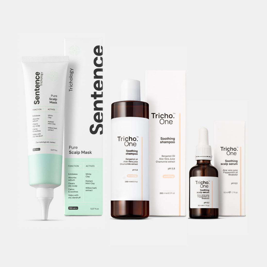 Zestaw na krosty lub zapalenie mieszków włosowych - skóra tłusta (Sentence)