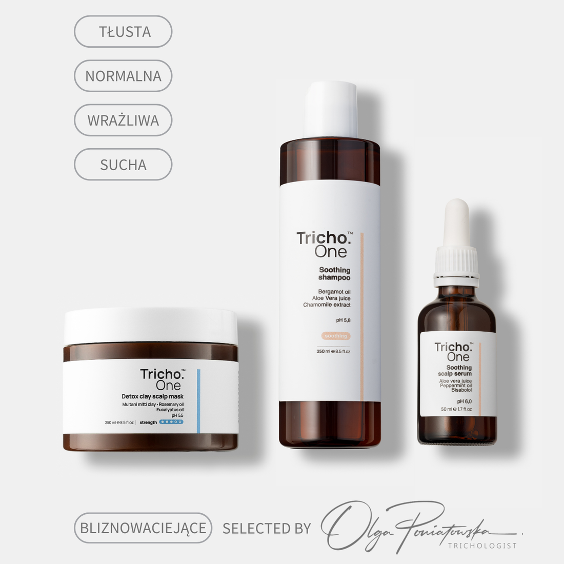 Zestaw na łysienia bliznowaciejące