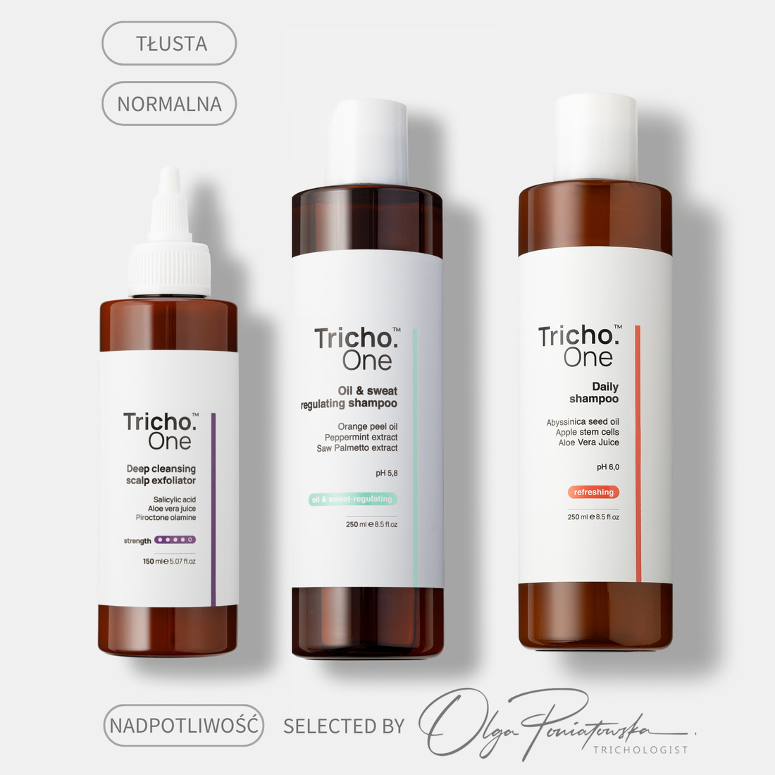 Zestaw na nadpotliwość - skóra głowy bez podrażnień