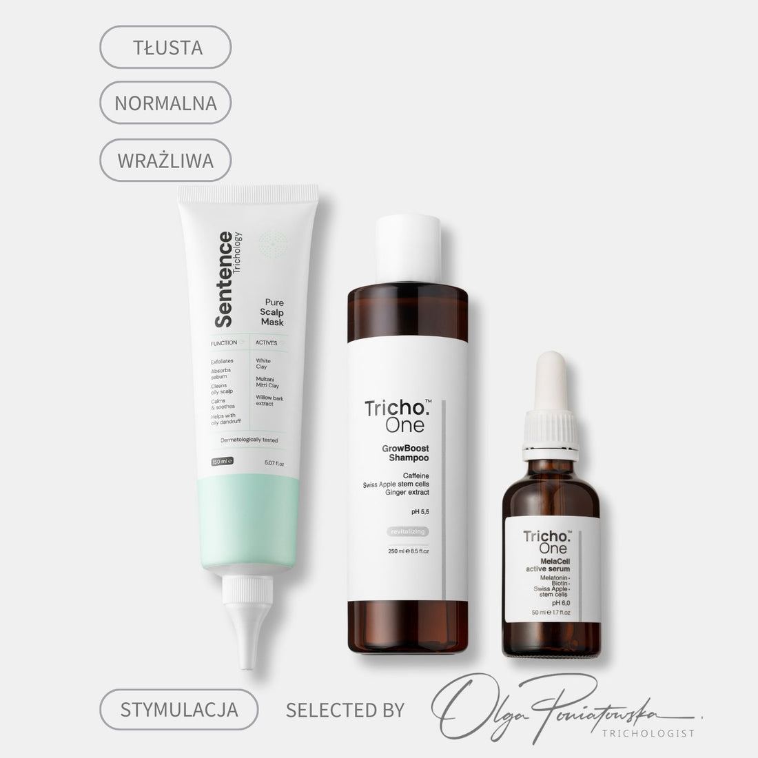 Zestaw do skóry głowy bez problemów - stymulacja wzrostu włosów