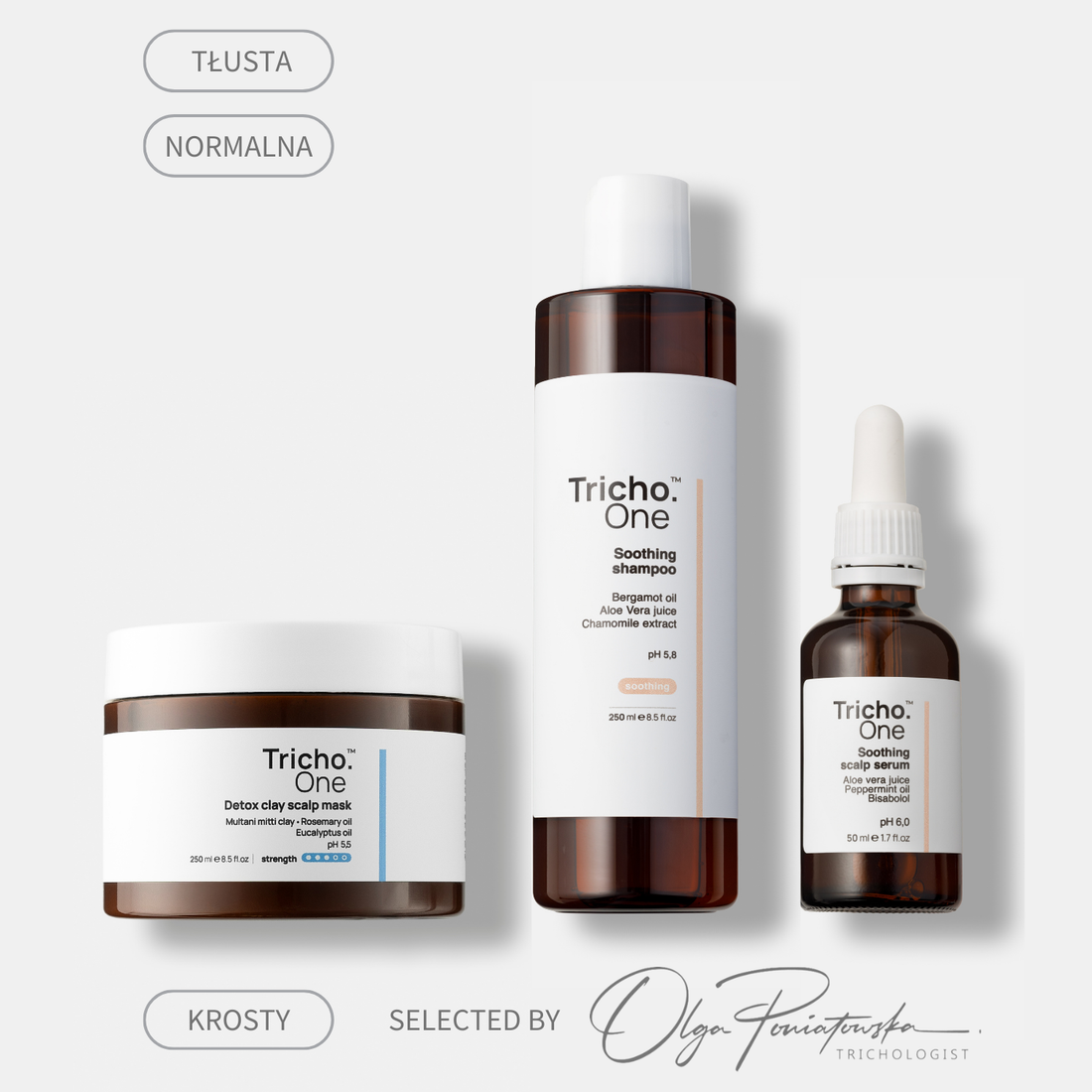 Zestaw na krosty lub zapalenie mieszków włosowych - skóra tłusta