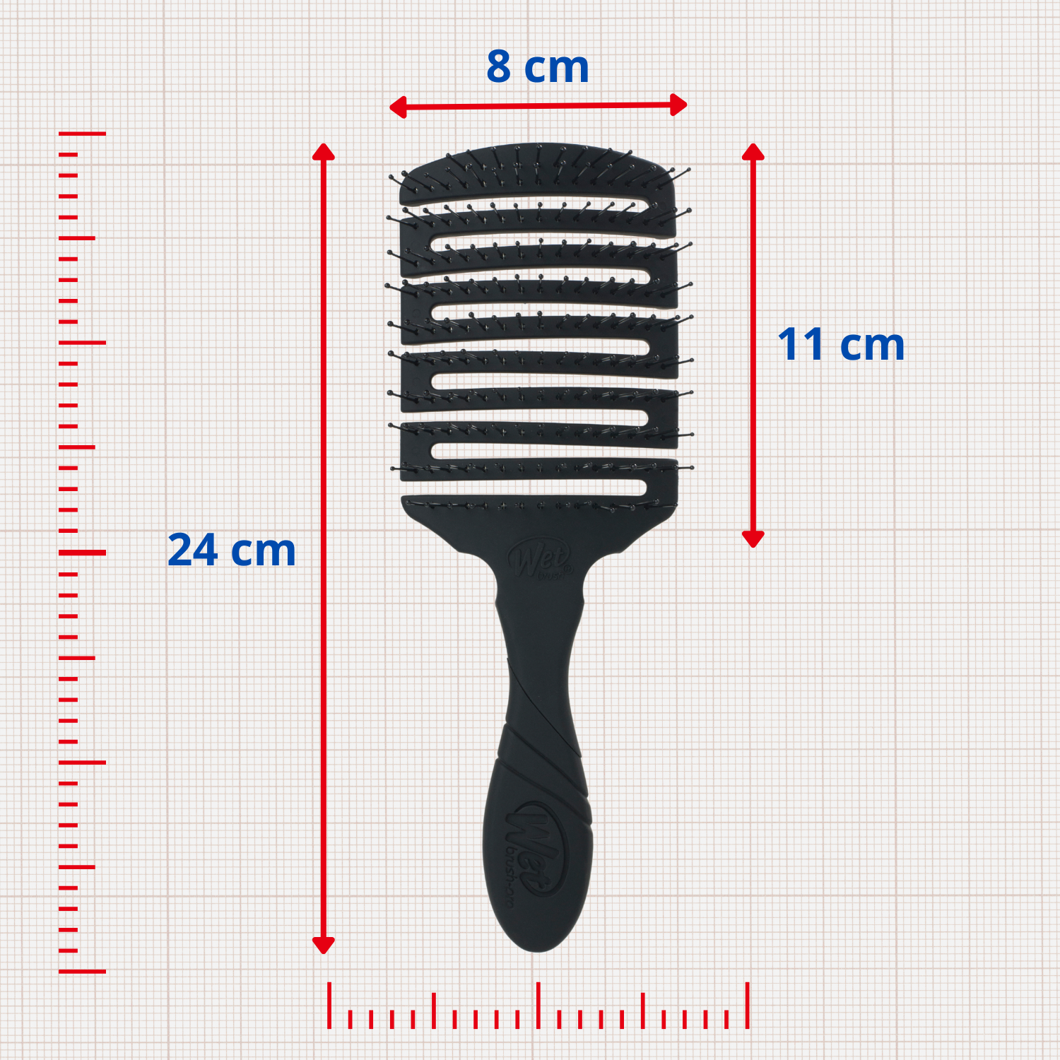 Szczotka do włosów Wet Brush Paddle Professional Czarna