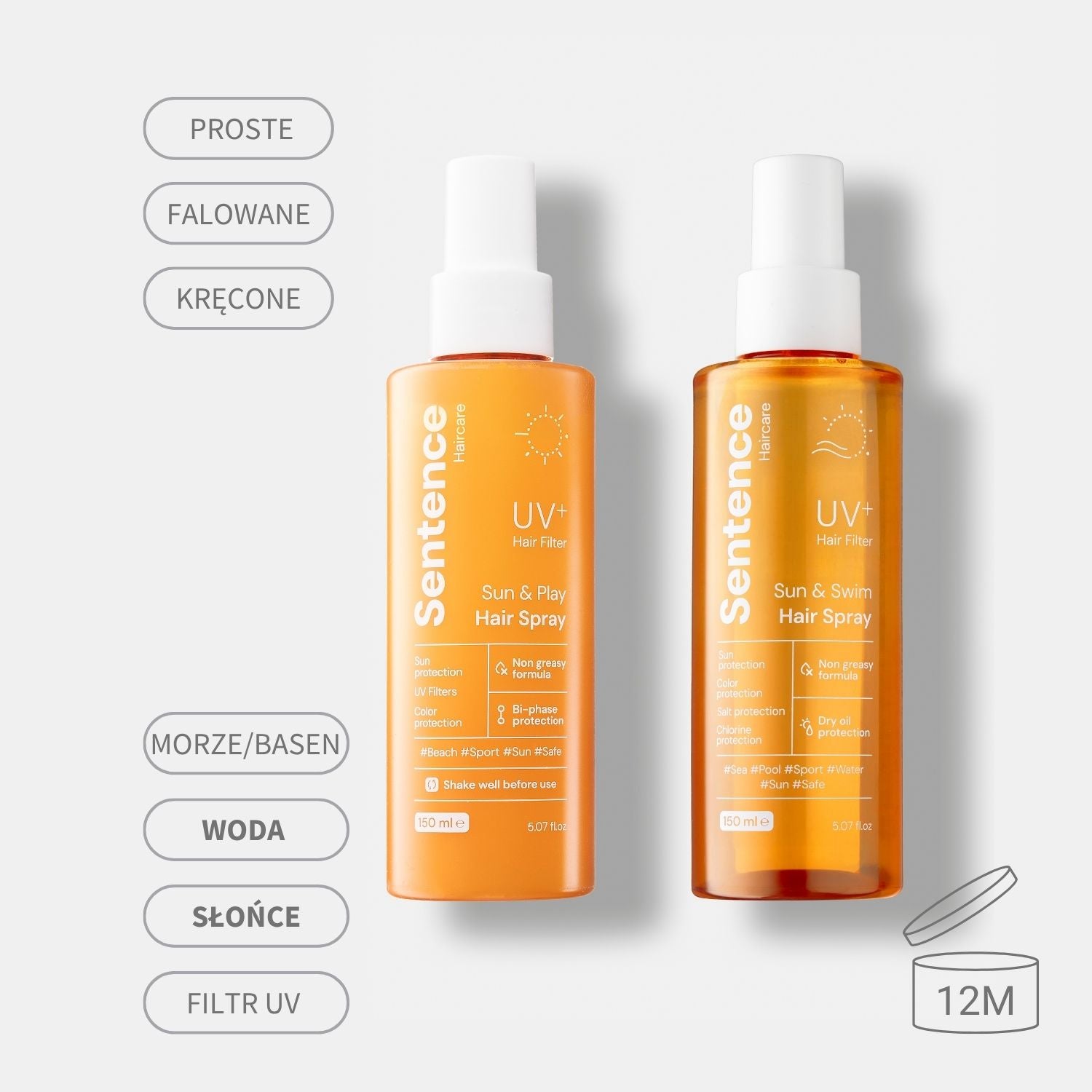 Zestaw ochrony słonecznej UV włosów Sun, Play & Swim Sentence