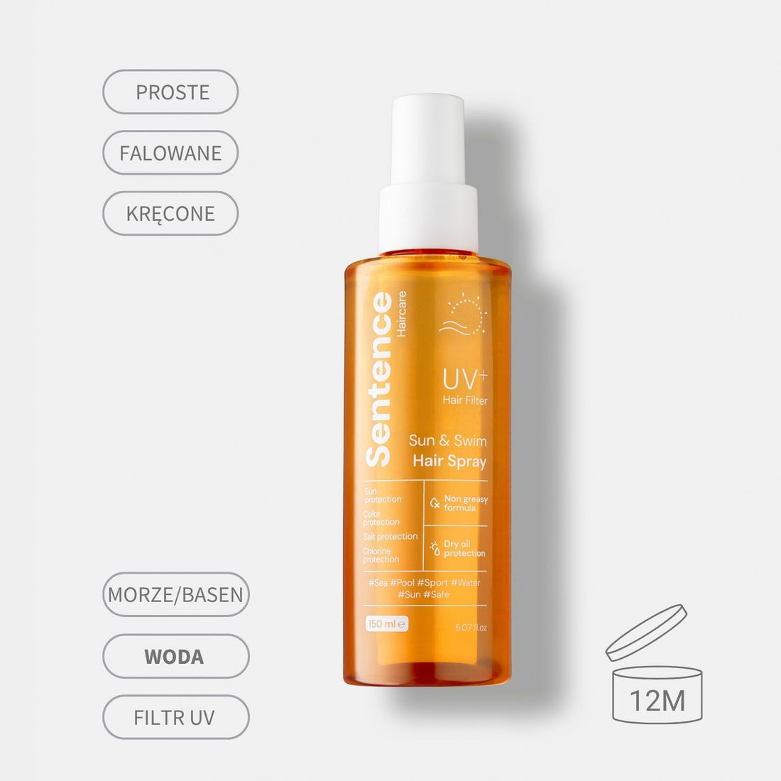 Spray UV do włosów Sun & Swim Sentence