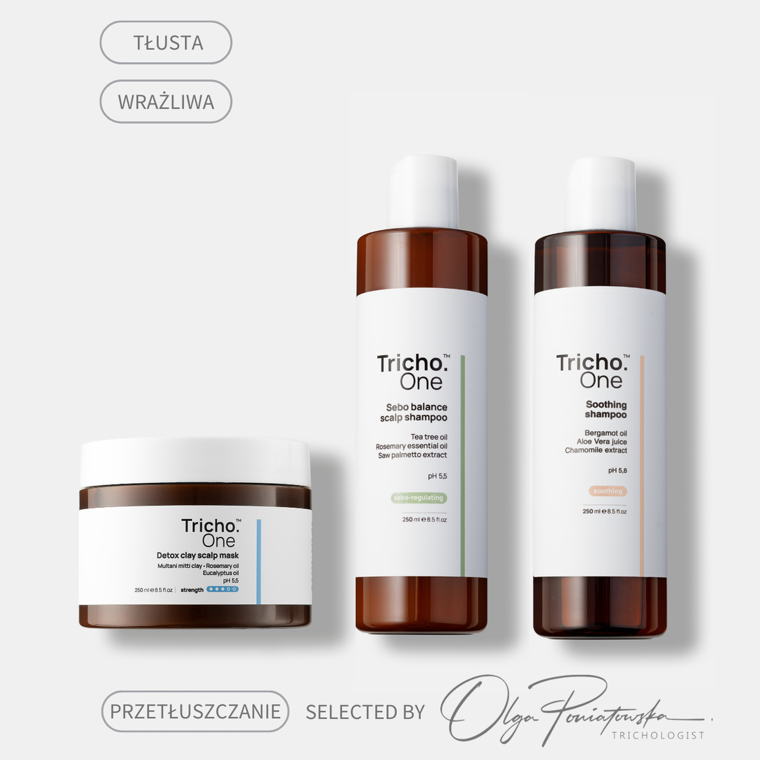 Zestaw na przetłuszczanie i łojotok - skóra wrażliwa/zaczerwieniona