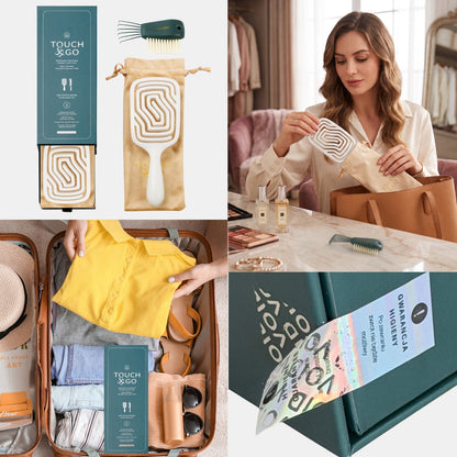 Szczotka do włosów Touch&amp;Go 909 - biała - limited edition