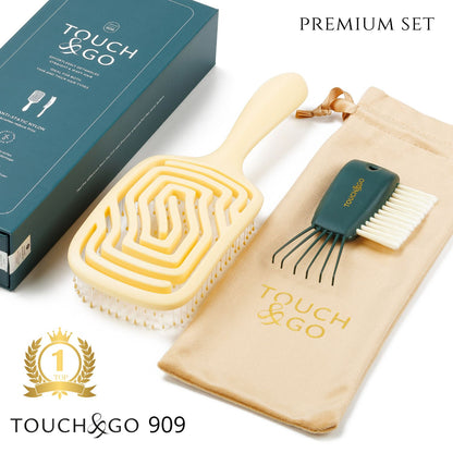 Szczotka do włosów Touch&amp;Go 909 - żółta - limited edition