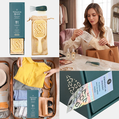 Szczotka do włosów Touch&amp;Go 909 - żółta - limited edition