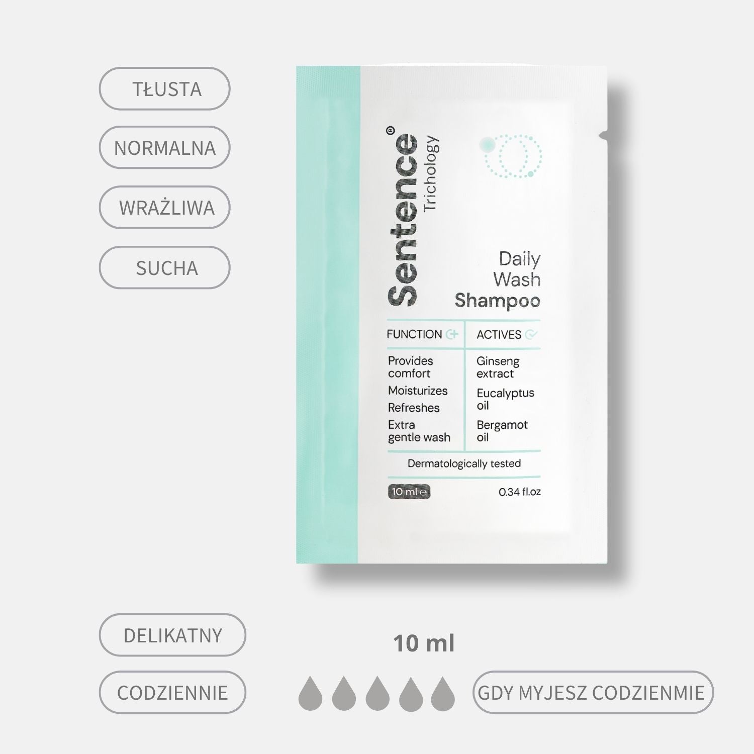 Szampon Daily Wash Sentence Trichology - Saszetka 10ml