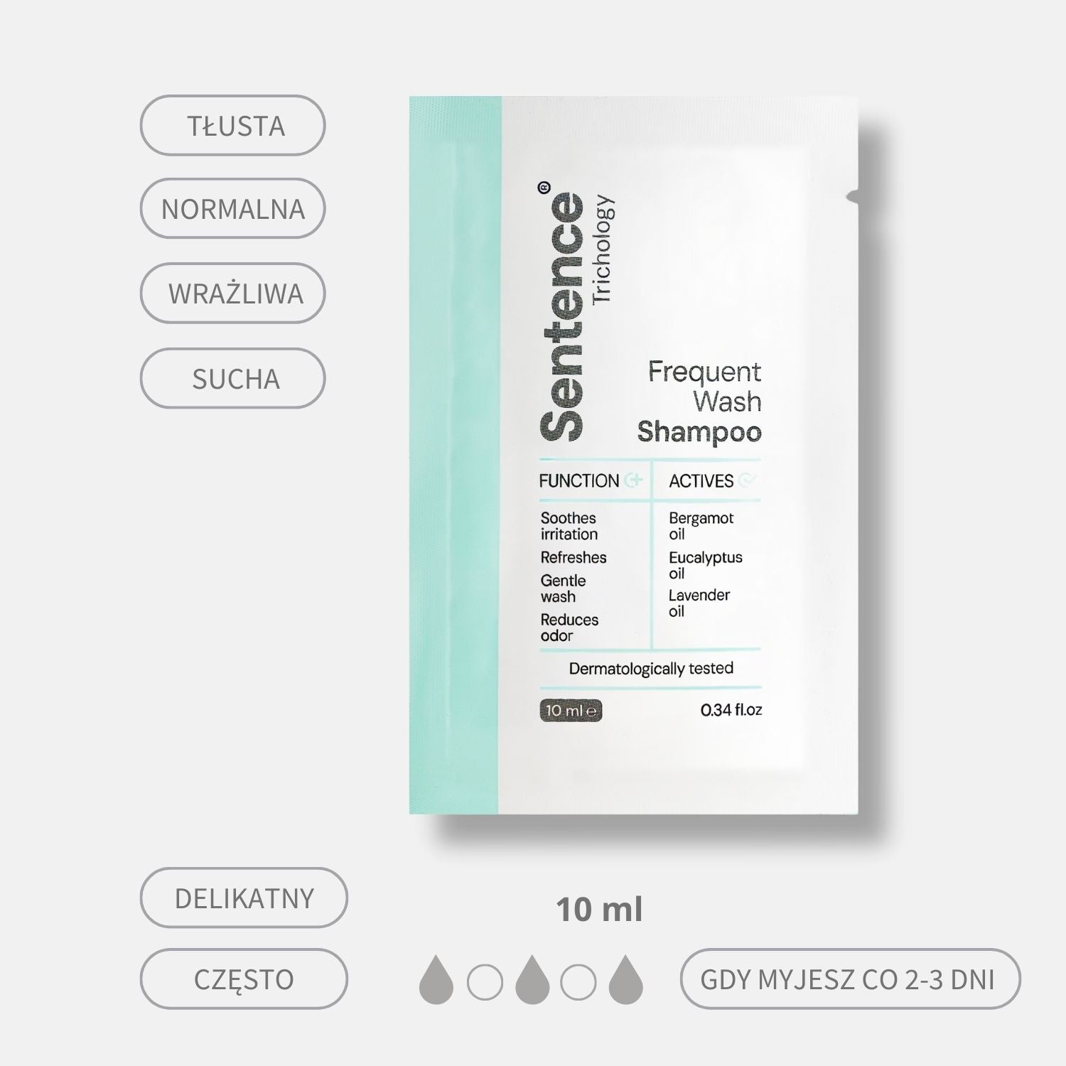 Szampon Frequent Wash Sentence Trichology - Saszetka 10ml