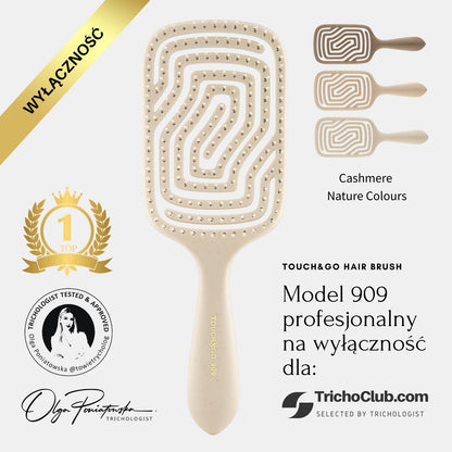 Szczotka do włosów Touch&amp;Go 909 - kremowa