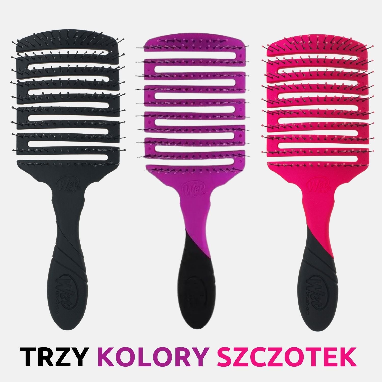 Szczotka do włosów Wet Brush Paddle Professional Różowa