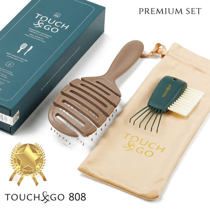 Szczotka do włosów Touch&amp;Go 808 - brązowa