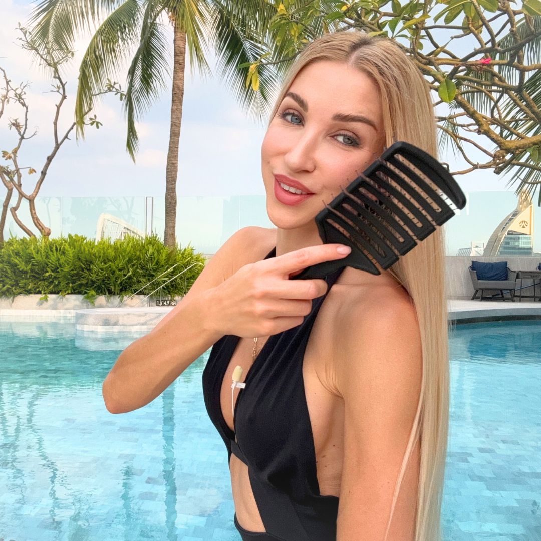Szczotka do włosów Wet Brush Paddle Professional Czarna